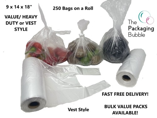Clear poly bags - a, roll