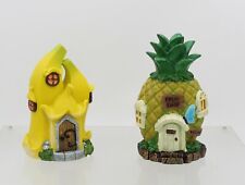 Secret Fairy Enchanted Garden Banana or Pineapple House Outdoor Fairy Garden