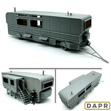 DAPR-1:50 Scale Model Railway/Carnival Kit-Fairground Showman's Caravan Trailer