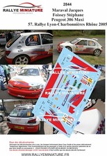 DECALS 1/43 REF 2844 PEUGEOT