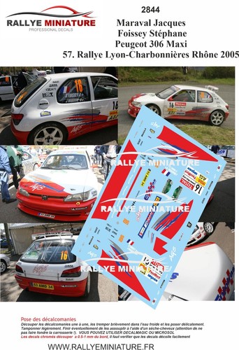Decals ref 2844 peugeot - decals, 1/43