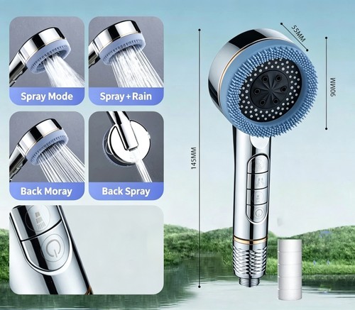 High pressure shower - pressure, head