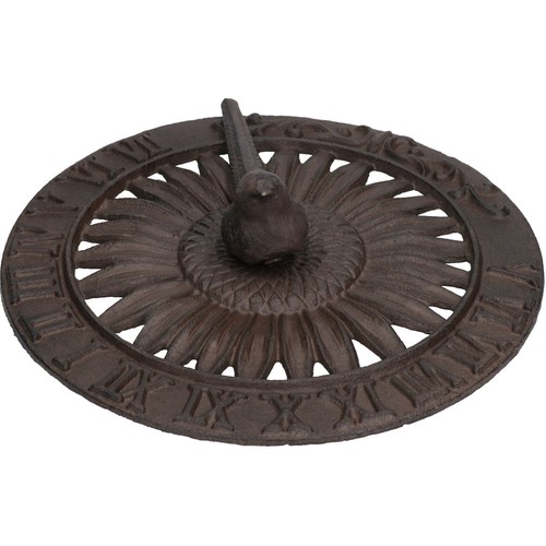 Bird sundial ornament cast - sundial,