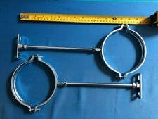 2 X Vaillant Glow worm Worcester Baxi Ferroli boiler flue pipe bracket 125mm 5"