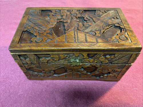 Vintage chinese carved camphor - vintage,