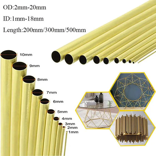 Brass round tube wall - tube,