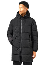 Weekend Offender Capelli Mid Length Padded Nylon Winter Warm Hooded Long Jacket