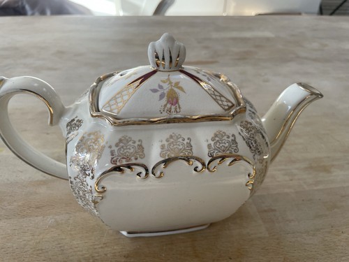 Sadler cube teapot - teapot, cream