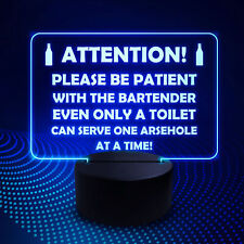 Neon Bar Sign Home LED Sign FUNNY Man Cave Pub Bar Sign Alcohol Beer Gin Gifts