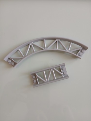 Lego grey rail track - lego, x