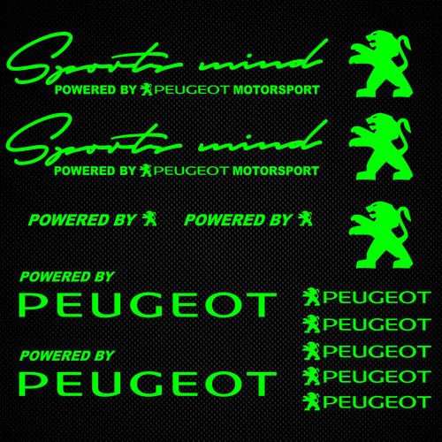 Peugeot sticker neon - sticker, decal