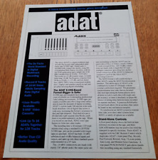 1993 ALESIS ADAT 8 track digital recorder sales brochure / keyboard catalogue