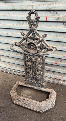 Antique cast iron umbrella - antique,