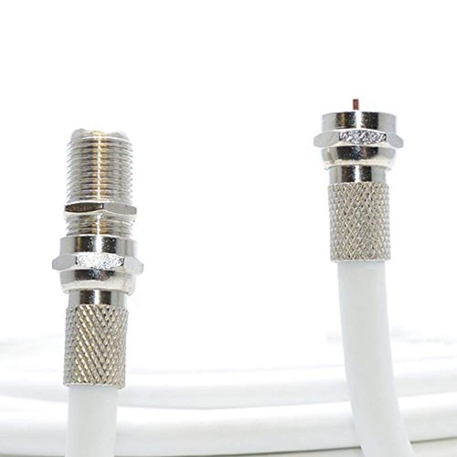 White coax cable for virgin - 5m,