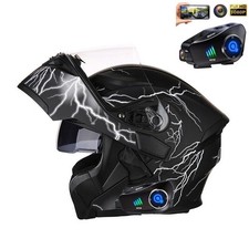 Motorcycle Helmet with Action Camera Bluetooth Headset Motorbike Helmets