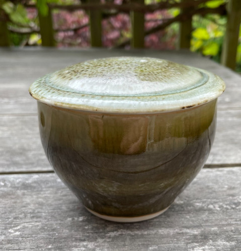 Vintage studio pottery lidded - studio,