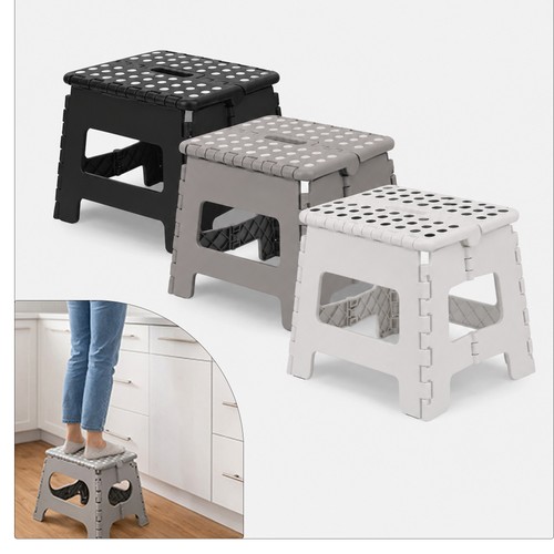 Large folding step - stool, heavy