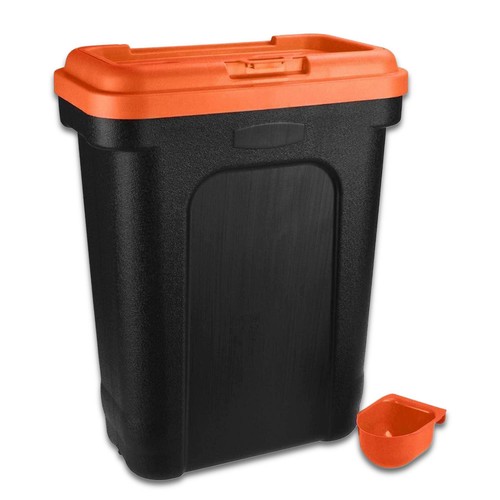 Red pet food storage space - pet,