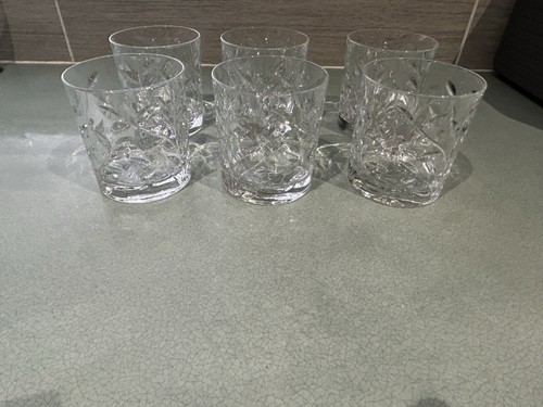 Set vintage cut glass whisky - 6,