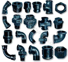 BLACK MALLEABLE IRON PIPE FITTINGS BSP 1/8" - 4" PNEUMATIC 1/4" 1/2" 3/4" 1" 2"