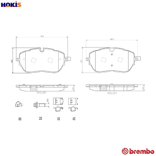 Brake pad set disc - pad,