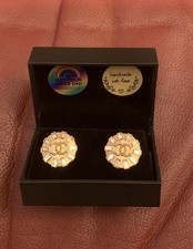 Vintage CHANEL Button Earrings