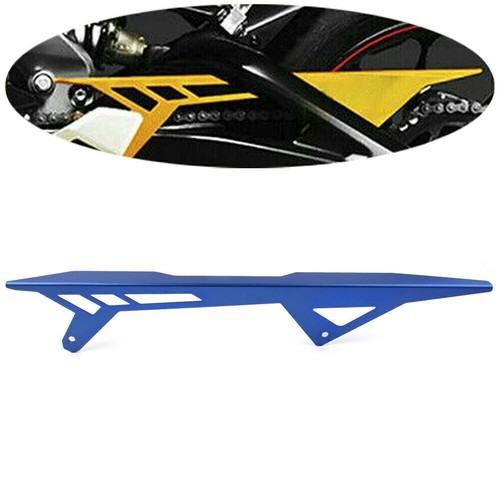 Blue chain guard cover - chain, billet