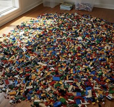 🔥 Genuine Lego Bundle 1kg-1000 Pieces Mixed Bricks ! Pieces + 1 MINIFIGURE