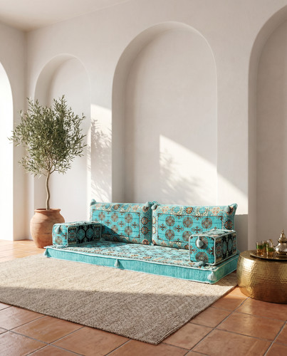 Three seater majlis floor - three,