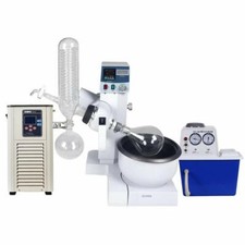 2L Rotary Evaporator Automatic Lifting Rotavap Set with Vacuum Pump and Chiller