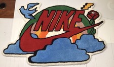 Custom 34x22 Nike Nature Birds Rose Rainbow Colorful Soft Rug Mat Dorm Man Cave