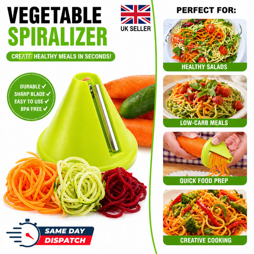 Manual spiral vegetable slicer - vegetable,