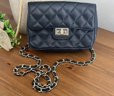 Borse In Pelle Navy Quilted
