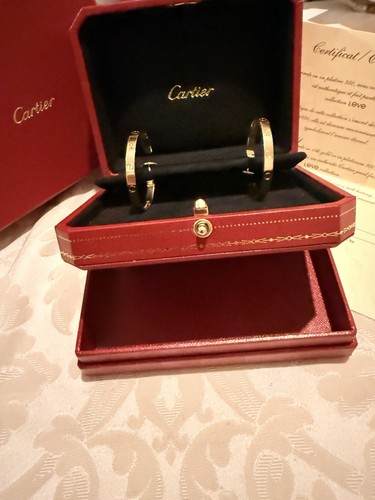 Cartier love hoop earrings - cartier,