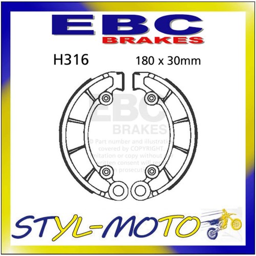 Rear brake shoes ebc honda - rear,