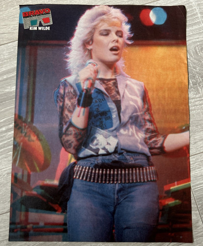 Kim wilde vintage poster - kim, 3d