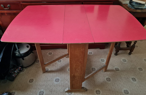 Retro formica fold down - , drop