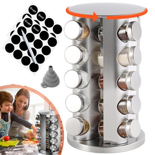 Jar revolving spice rack - 20,