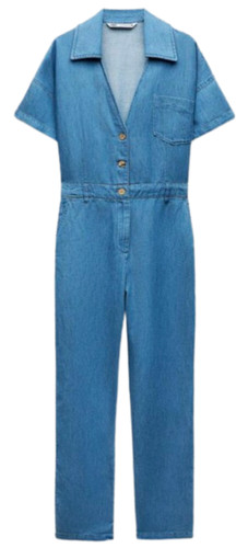 Zara denim jumpsuit straight - zara,