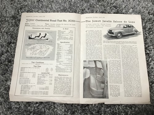 The jowett javelin saloon - javelin,