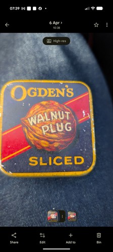 Ogden walnut plug - ogden's, tobacco