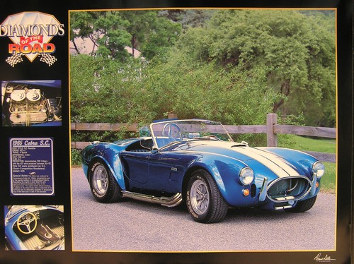 1965 cobra 427 poster - cobra,