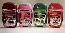 Set Of 4 Bath And Body Works Christmas Hand Sanitizers Pocket Bacs