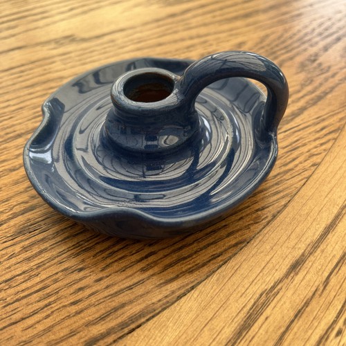 Blue glazed ceramic - glazed,