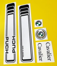 PUCH CAVALIER full set of vintage style Cycle Frame Decals Stickers