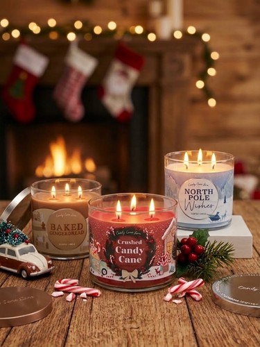 Candy cane lane scented candle - cane,