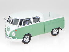 VW T1 Bus DoKa PickUp white türkis modelcar 79343 Motormax 1:24