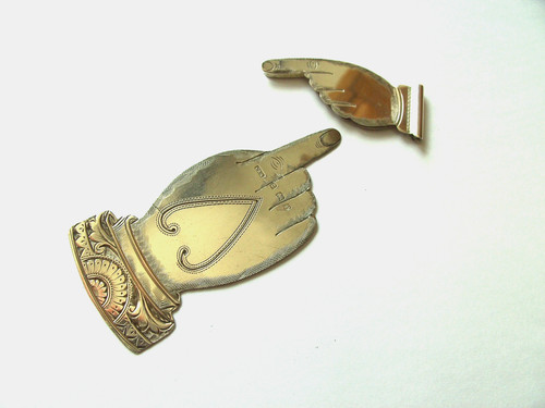Antique silver bookmark - antique,