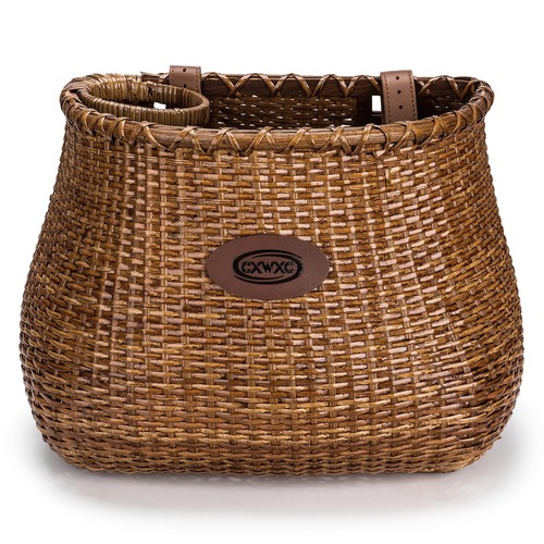 Bike basket handmade rattan - bike,