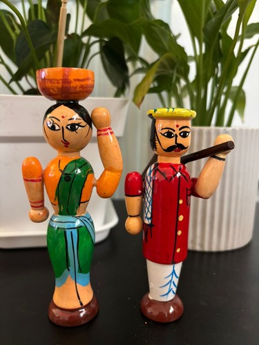 Handcrafted wooden indian - wooden,